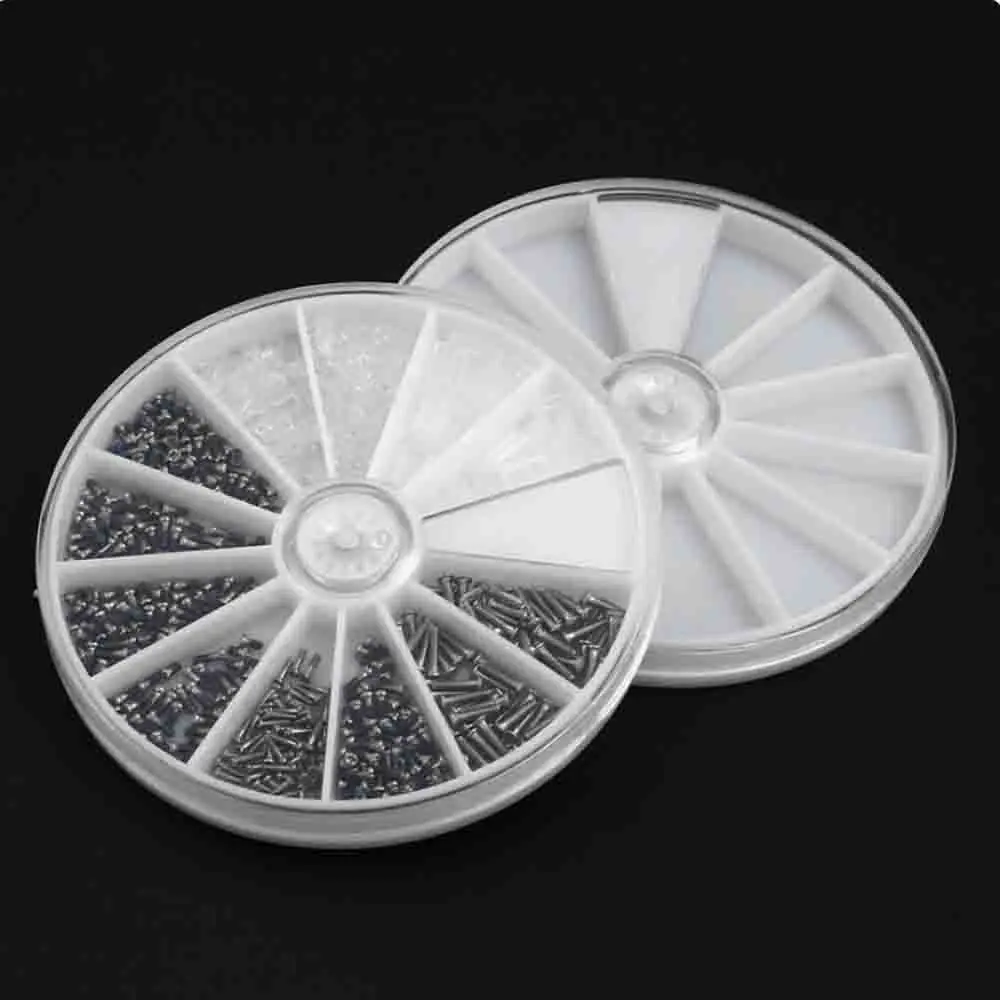 Rotatable Pill Box Storage for DIY Home Accessory work Nail Art Jewelry beads Crafts , portable Organizer container case
