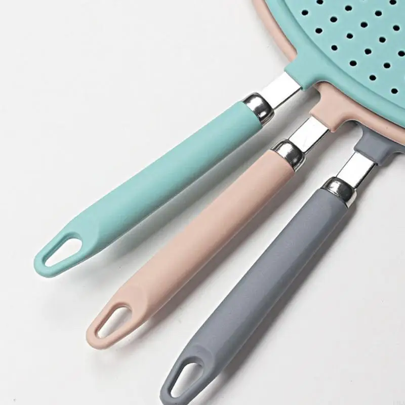 Nonslip Silicone Microwave Cover with Extended Handle Prevents Splatters Heat Resistant Materials