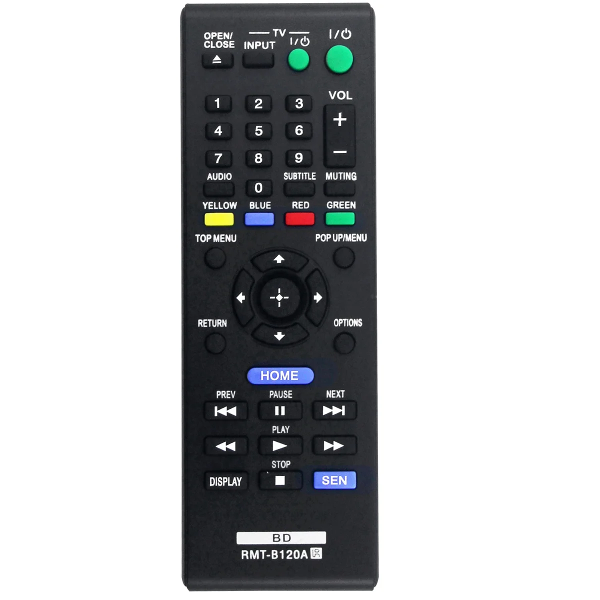 RMT-B120A Replace Remote Control for Sony 3D Blu-Ray Disc DVD Player BDP-S5100 BDP-S1100 BDP-S3100 BDP-S190 BDP-S590