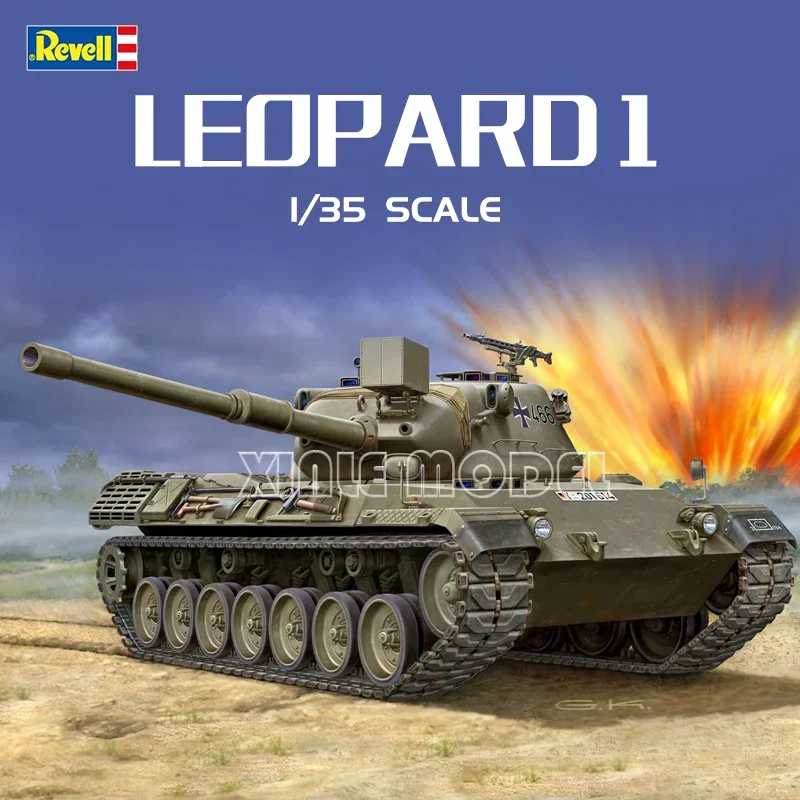 

Комплект модели пластикового танка Revell 03240 Главный боевой танк Leopard 1, 1/35