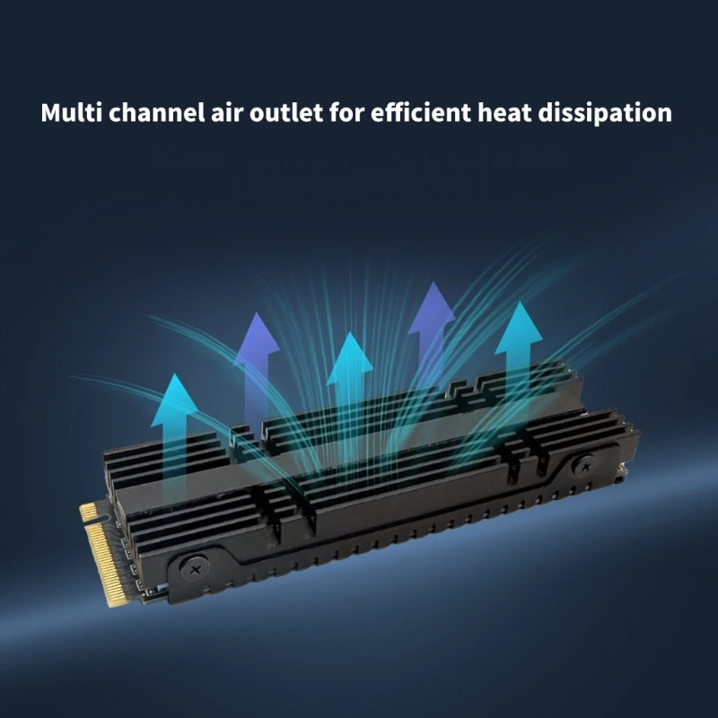

Professional M.2 2280 Drive Cooling Module Fins Optimizes Heat Dissipation 83CF