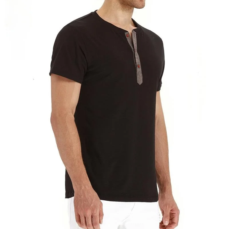 

Мужская бавовняная футболка ort Sve irt Slim Fit f Sve Sub Мужская повседневная одежда Цветной европейский топ