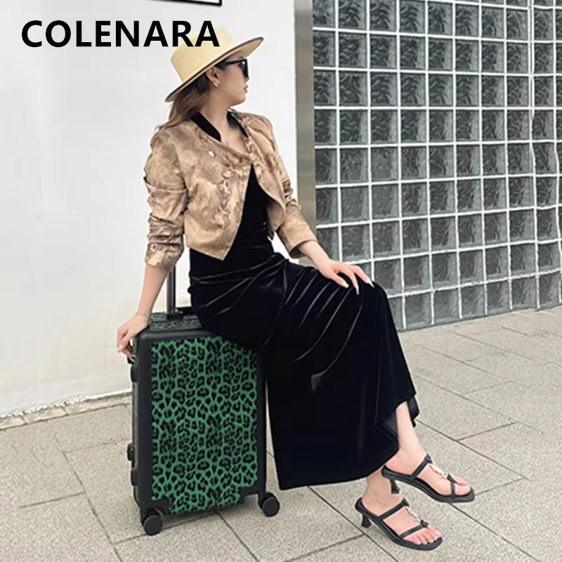 

Дорожная сумка для багажа COLENARA, 20-дюймовая женская посадочная коробка, 24-дюймовая мужская сумка на колесиках, студенческая коробка с паролем и чемоданом на колесиках