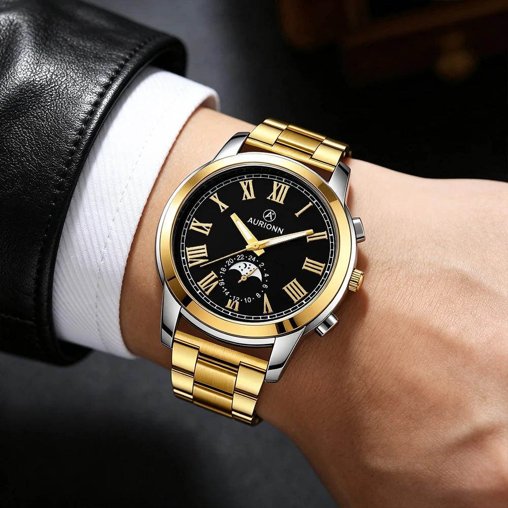 2/1pc fashionable new men's quartz watch, fashionable strap, handsome dial, suitable for daily wear and holiday gifts