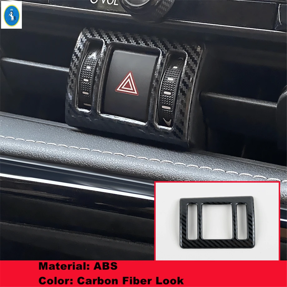 Carbon Fiber Interior Gear Shift Panel / Dashboard Air AC Outlet Vent Cover Trim For LEXUS NX 260 350h NX260 NX350h 2022 - 2025