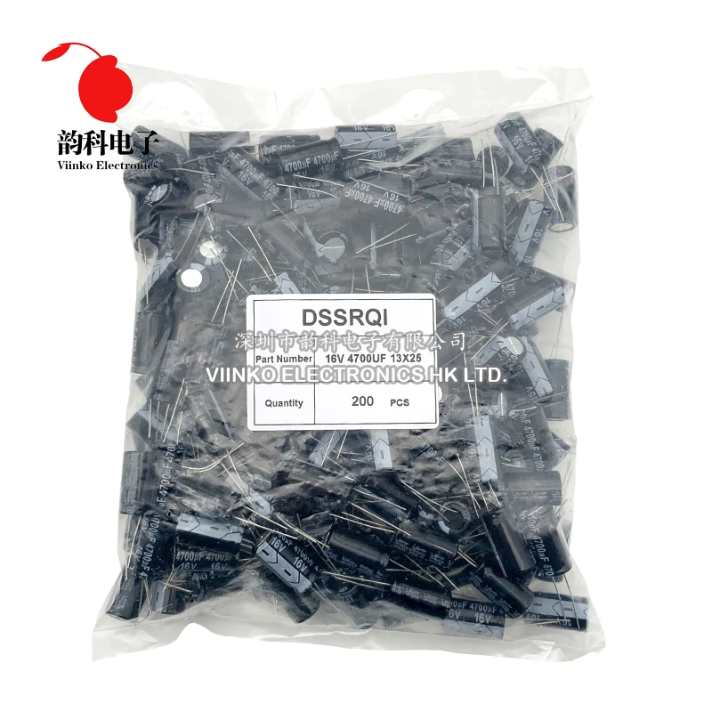 20-1000pcs 50V 35V 25V 16V 10V Electrolytic Capacitor 0.1UF 1UF 4.7UF 10UF 22UF 47UF 100UF 220UF 470UF 1000UF 2200UF 4700UF