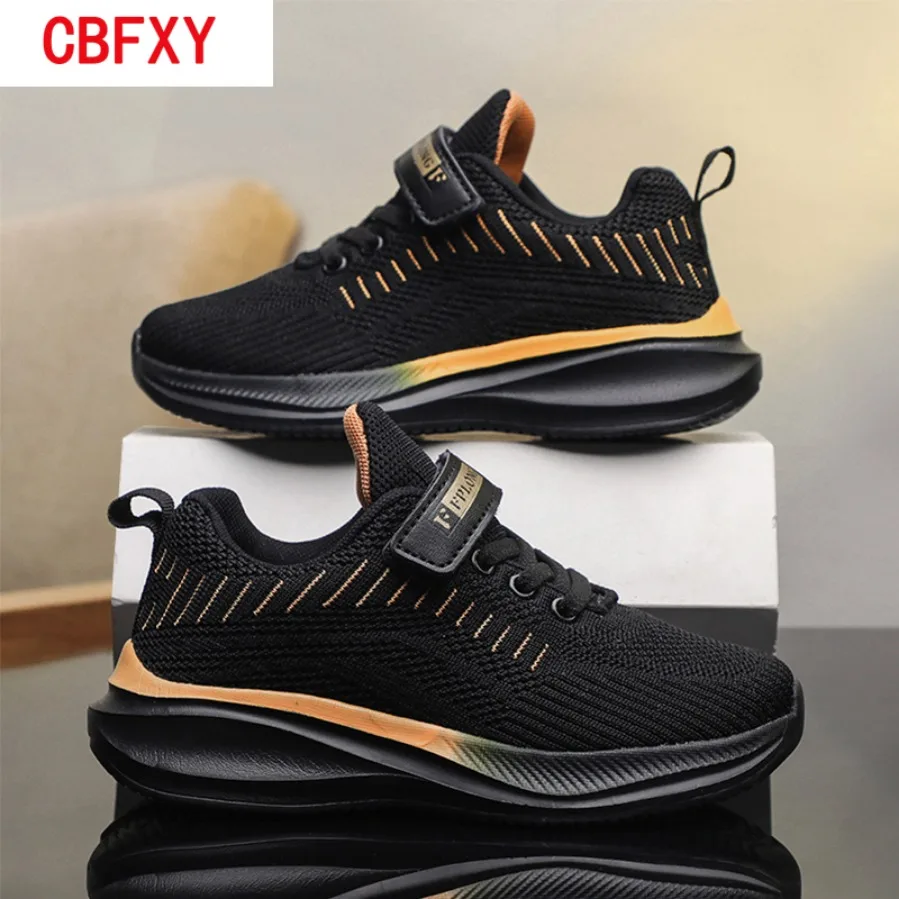 Lightweight Breathable Kids Running Sneakers Non-slip Comfortable Leisure Walking Shoes for Boys & Girls Outdoor Sport Size