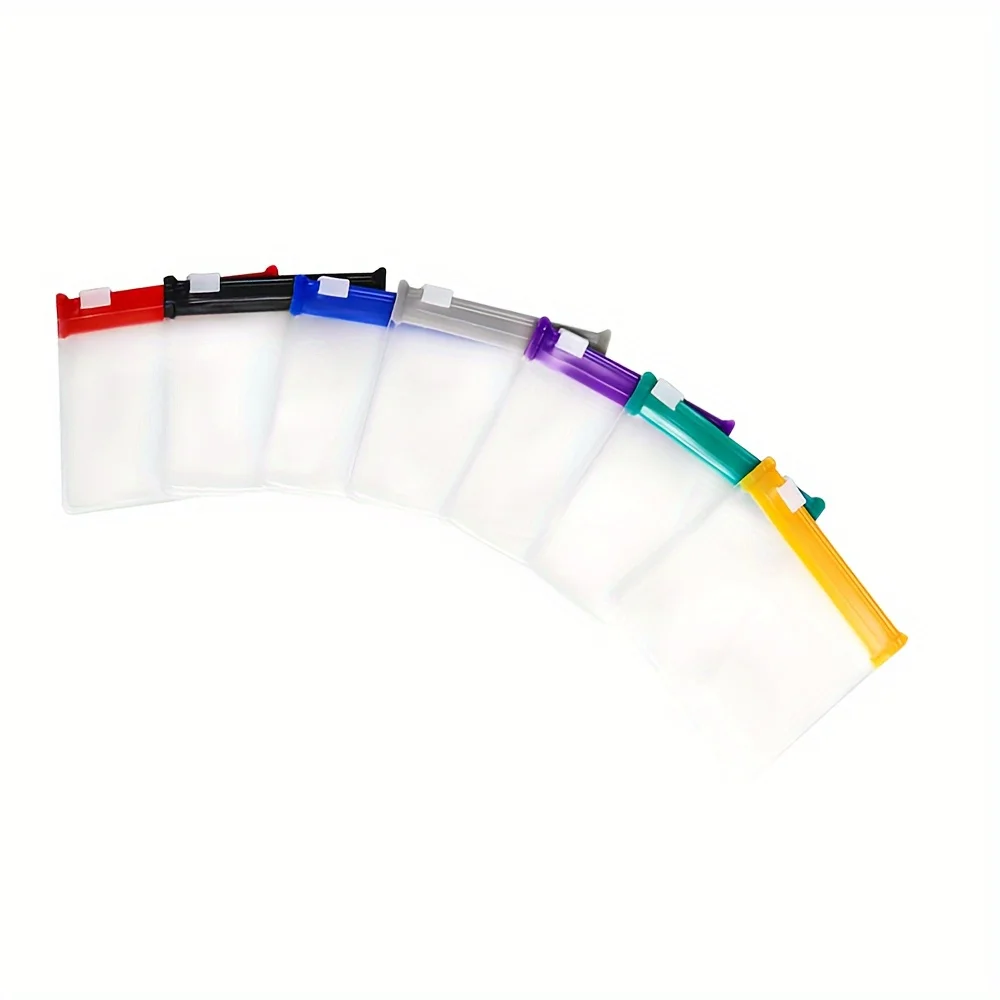 7pcs Pill Pouch Bags Reusable Zippered Pill Pouch Set Medicine Organizer 7 Colors Self Sealing Translucent Medicine Bags Travel