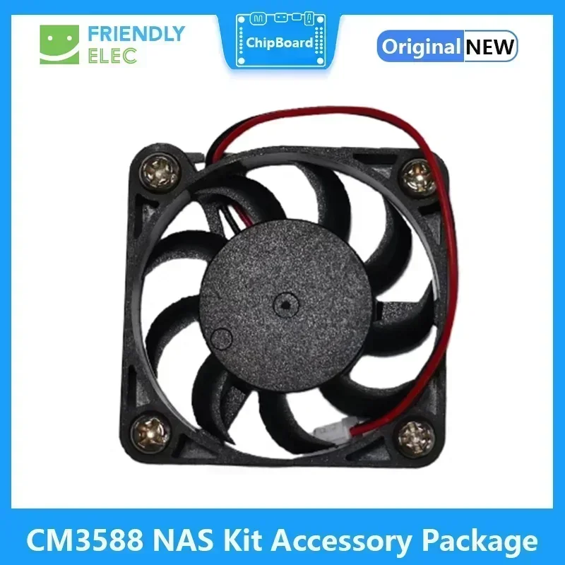 FriendlyELEC CM3588 Nas Kit  Accessory Metal Case Coolling Fan RTC Battery Heatsink Screw Debug Package Accessories