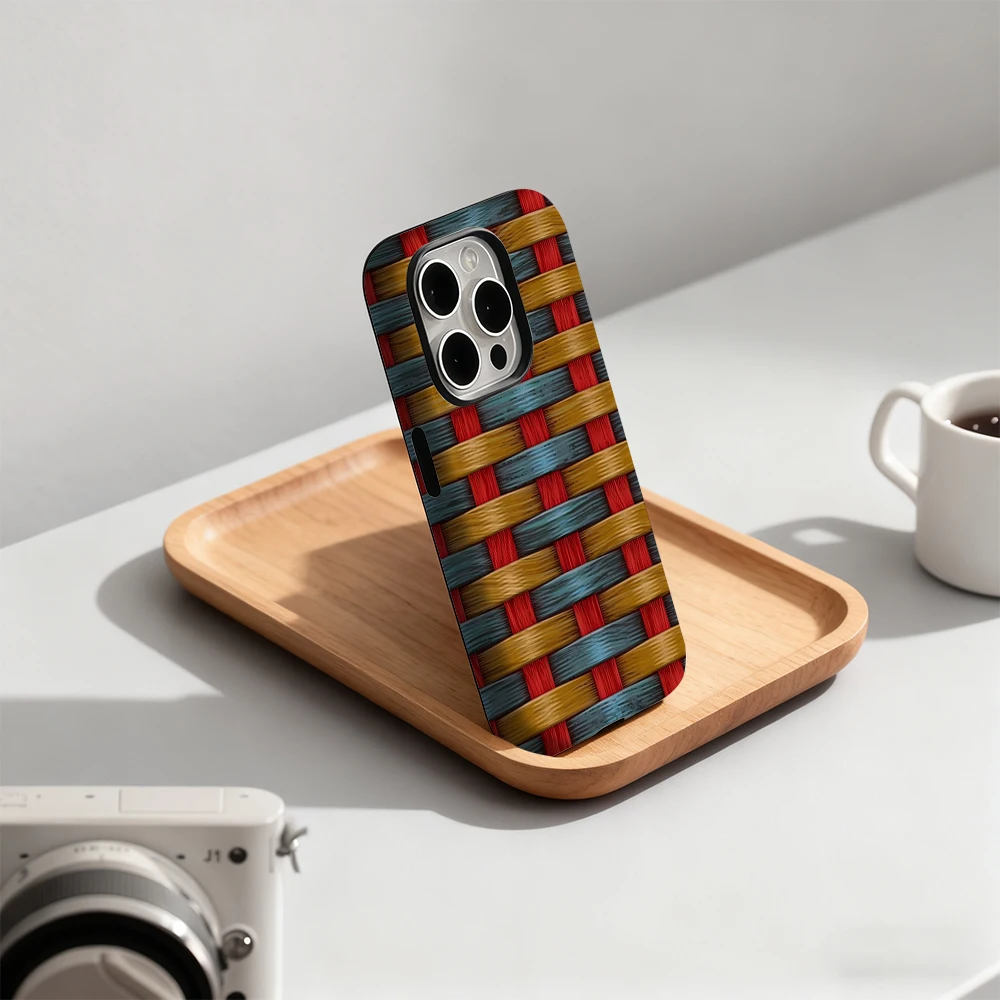 حافظة لهاتف آيفون 17 16 15 14 13 12 11 X XS XR XSMAX 7 8 Air Pro Max Plus غطاء خلفي فاخر بطبقة مزدوجة #6