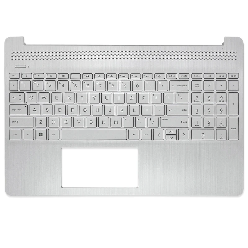 Brand New Laptop Palmrest Upper Case Cover With Keyboard For HP 15-DY 15T-DY 15-EF 15S-EQ TPN-Q222 Silvery