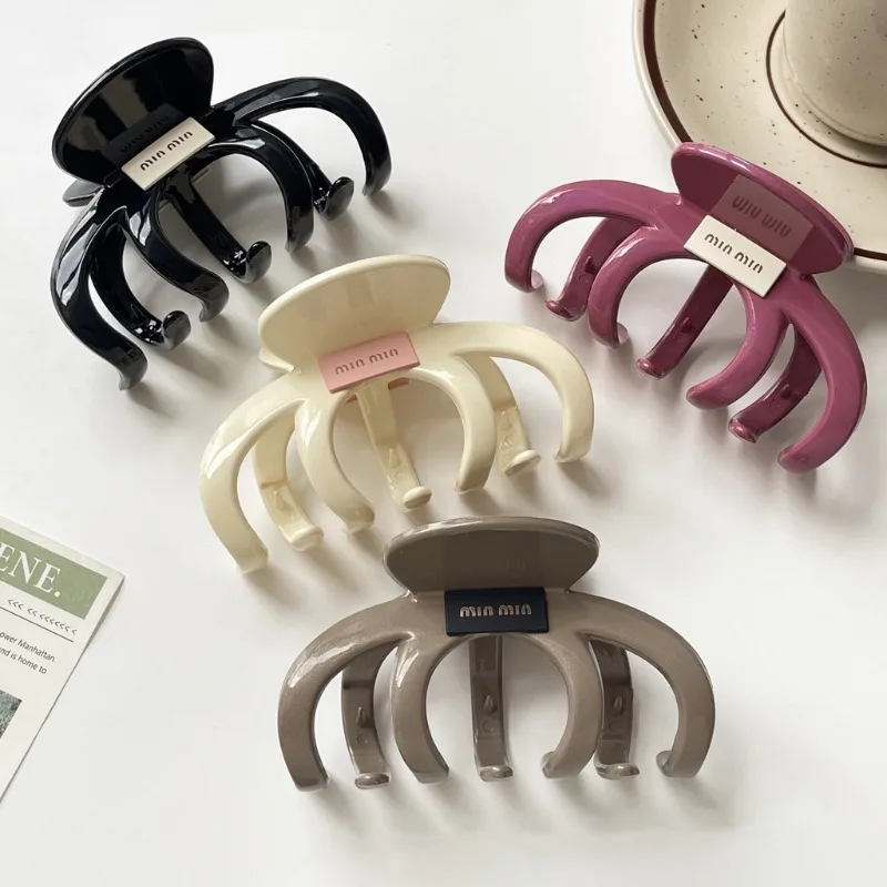 

Акриловая заколка для волос в винтажном стиле, блестящая женская заколка для волос с темпераментом, изысканные модные аксессуары для волос