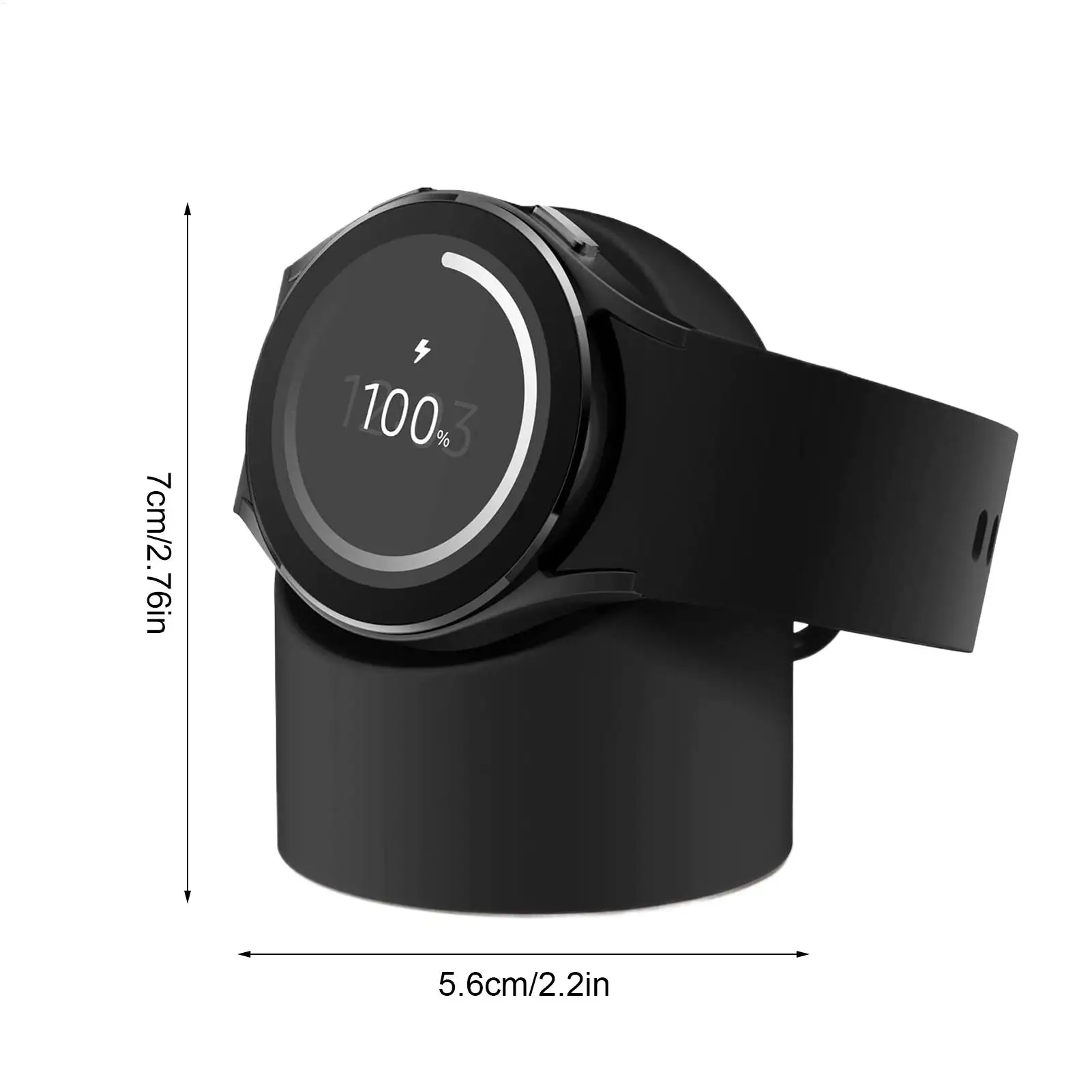 Для Samsung Galaxy Watch5/6/7Pro/Ultra подставка для часов, зарядное устройство, док-станция для часов, силиконовая нескользящая основа, беспроводная док-станция