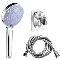 Bathroom Pressurized Hand Shower Package Accessories Large Water Output Shower Nozzle 5 Models Adjustable Save Water Showerhead