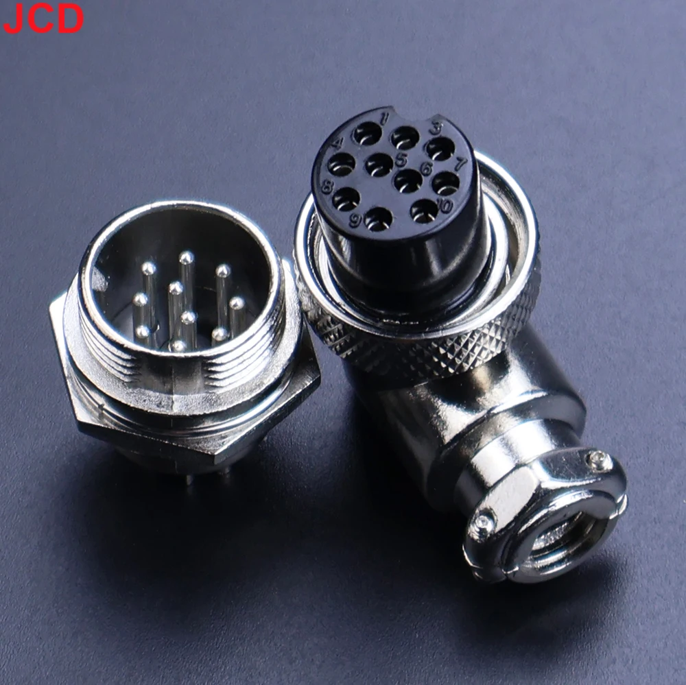 JCD GX16 90 Degree Aviation Connector Plug