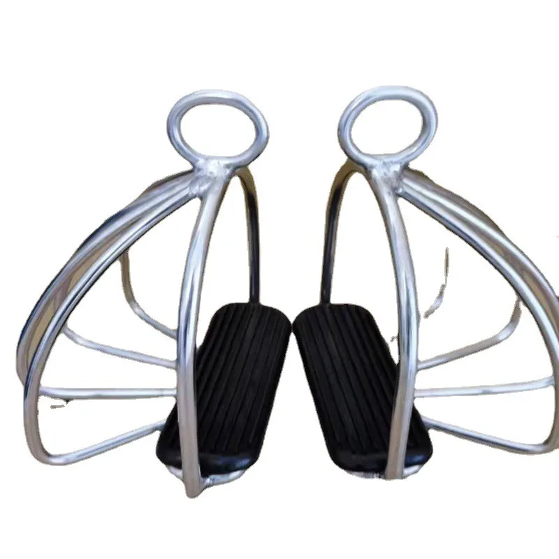 

Black Safety Stainless Steel Stirrup Horse Bit 5Pcs Equestrian Tack Set