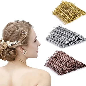 U-Shaped Metal Wave Hair Clips for Women & - Vintage Minimalist Hair Accessories Secure Hold Styling Clips for Everyday & Formal