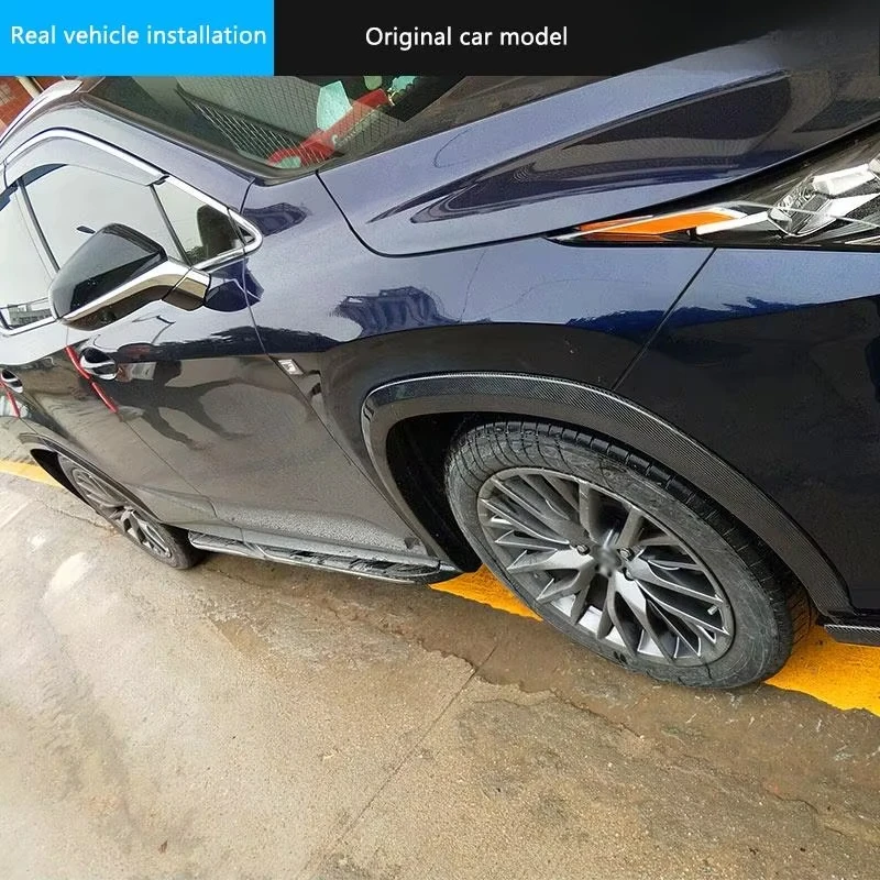 Yiku New Upgrade ART Carbon Fiber Exhaust Body Kit for RX300/RX350/RX450 F-Sport 2016-2019 Facelift Spoiler Front Lip 3