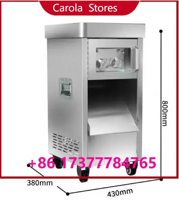 Commercial Inclined Disassemblable Meat Slicer Machine, 350Kg/H Output Customizable Raw Meat Cutting Equipment
