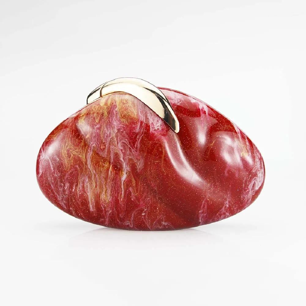 2025 New Arrival Alien Acrylic Snail Shape Hard Shell Box Clutch Bag Women Metal Handle Mini Purse Luxury Shoulder Bag  Prom Bag