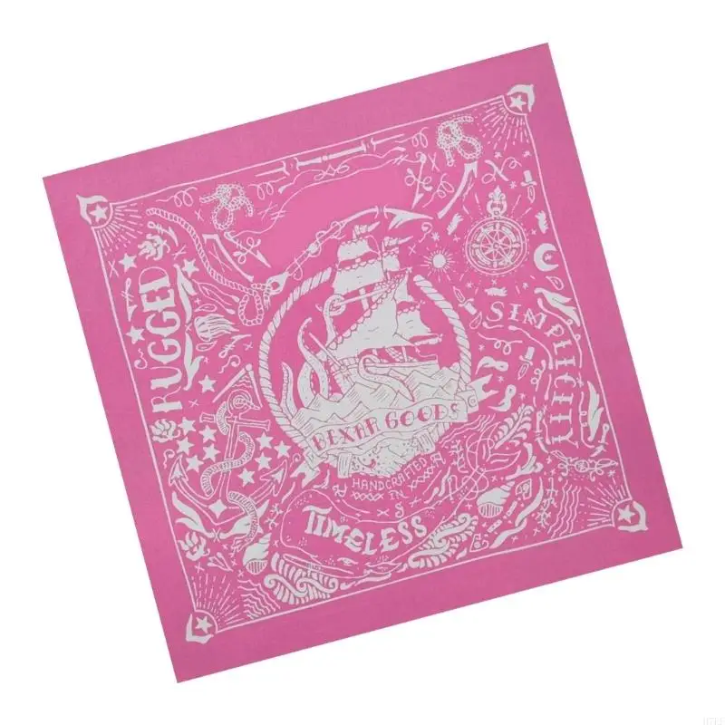 

Винтажный морской бандана шарф -шарф упаковка хлопковое унисекс модный шейный аксессуар для уличной одежды Hip Hop H7EF