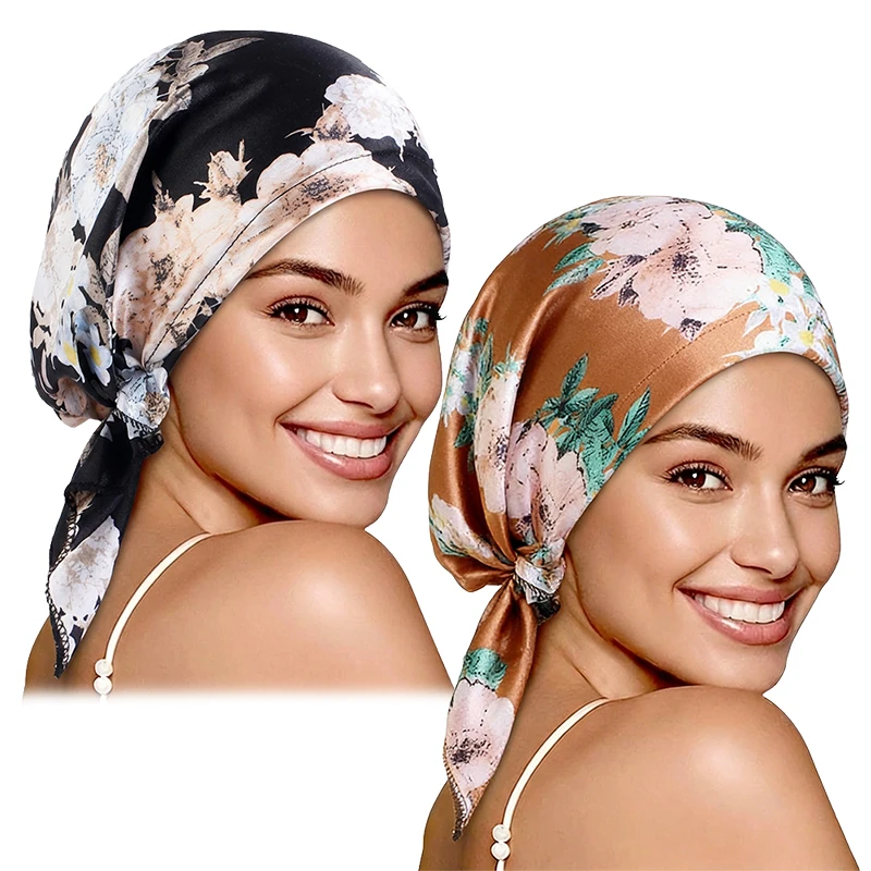 Atmungsaktiver Vorgefertigter Turban-Hijab für Frauen mit Neuem Paisley-Muster Muslimischer Hijab Chemo-Mütze Schlafmütze Hijab – Detail 7