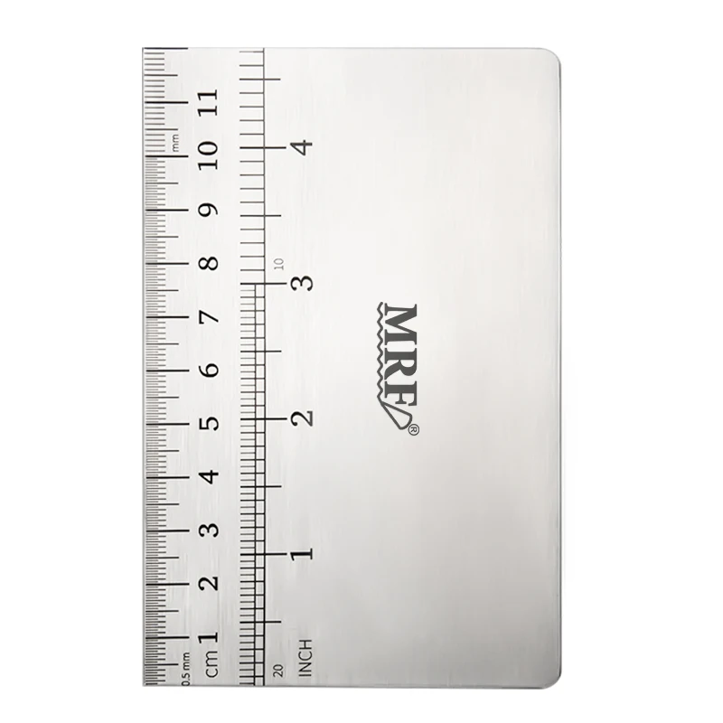 MRF New Stainless Steel 120MM Cake Decoration Pastry Fondant Icing Scraper with Measurement Marks HB0263S120