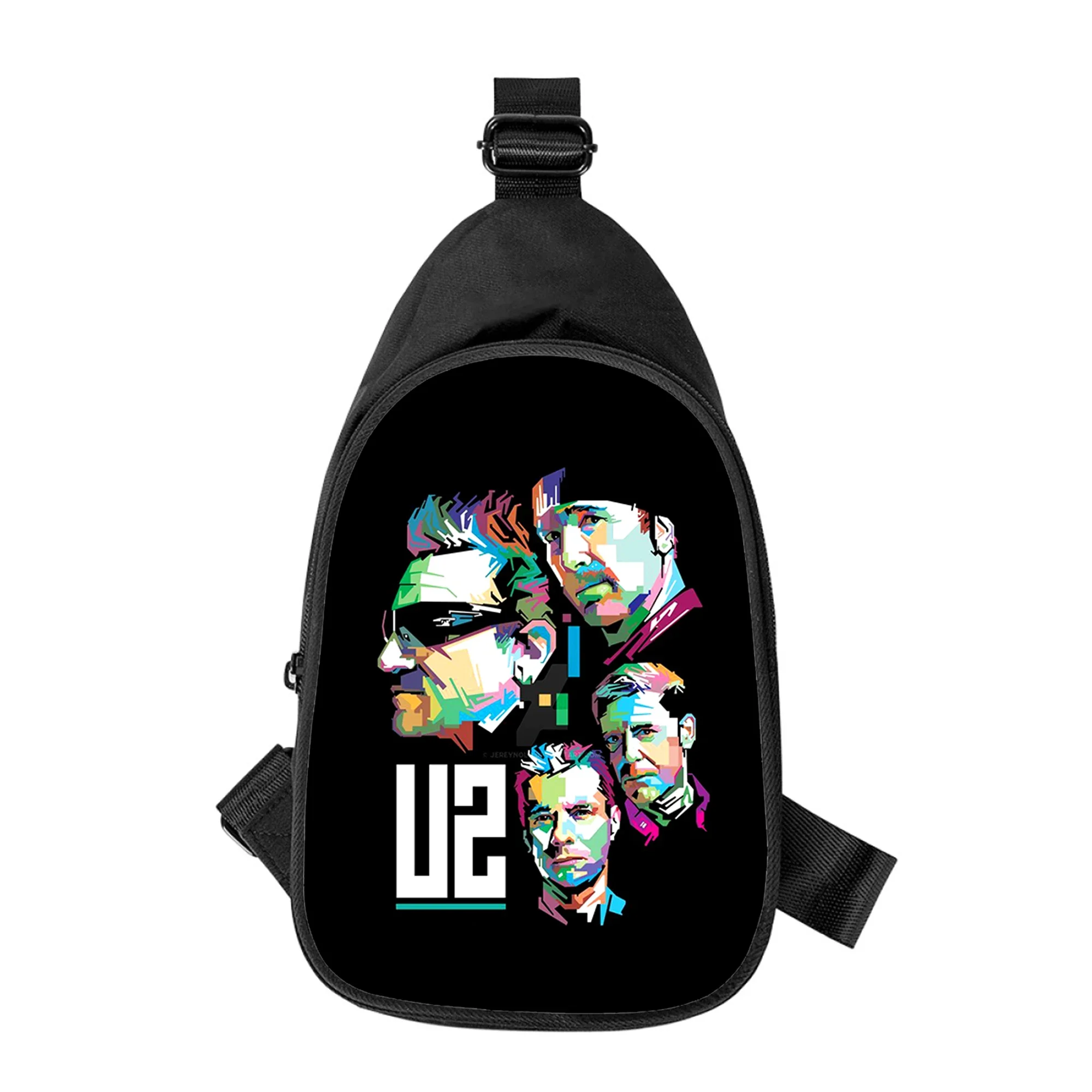 U2 band 3D Print New Men Cross Chest Bag Diagonally Women Shoulder Bag Husband School Waist Pack Male chest pack