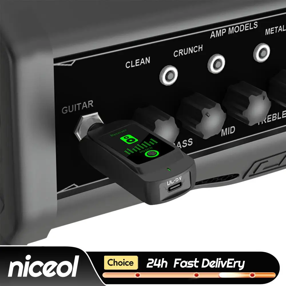 Audio Wireless Transmitter Receiver Wireless Transmitter Receiver System for Electric Guitar & Bass Accessories
