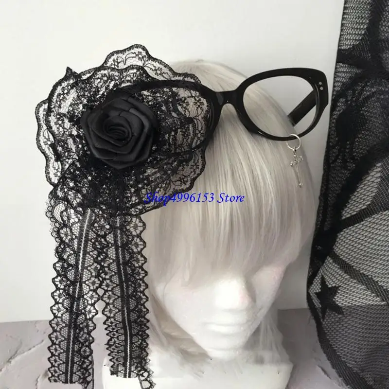 Subcultures Q0ke Lunettes Crucifix Cadre Anime Cosplay Access