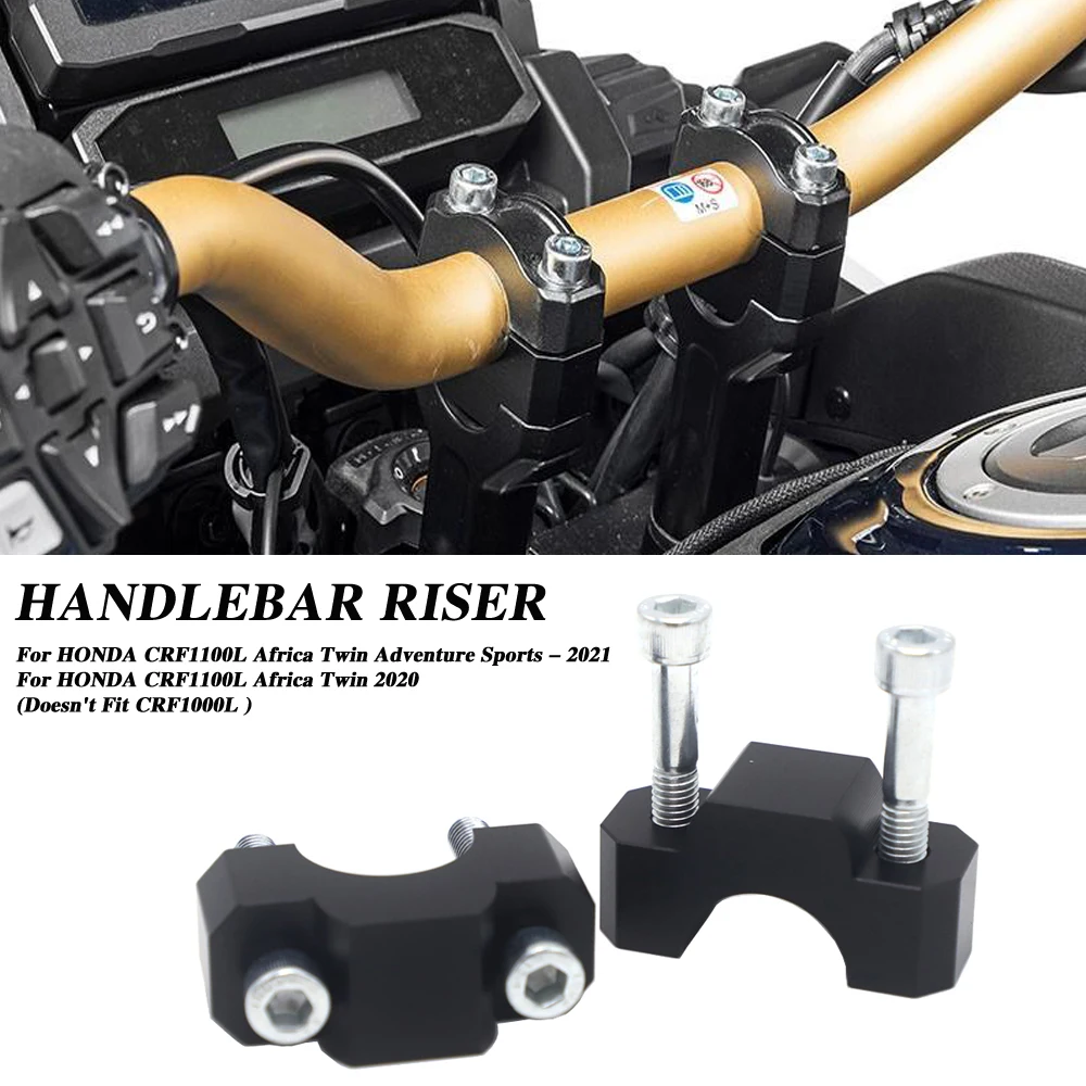 For HONDA CRF1100L CRF 1100 L Africa Twin Adventure Sports Handle Bar Riser Clamp Extend Handlebar Adapter Mount