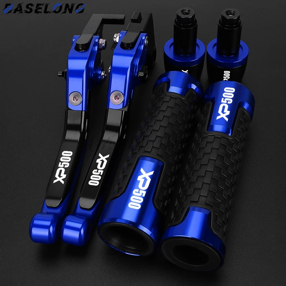 

For Yamaha XP500 XP 500 2010-2011 Motorcycle Alumiunm Accessories CNC Adjustable Clutch Brake Levers Handle Bar End Grips Caps