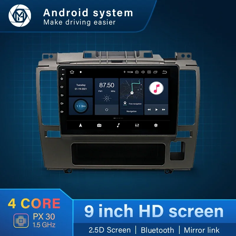 9.7 Inch Vertical Screen GPS Navigation Multimedia Player Android 9.1 Auto Stereo Car Radio for Nissan TIIDA