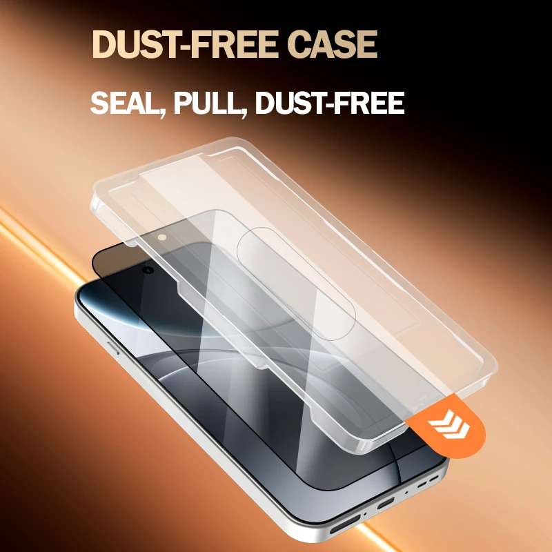 For OPPO Find X9 Pro 2 pcs LeReach CF Privacy Tempered Glass Thickness Anti-Glare With Dust-Free VistaGuard Screen Protector