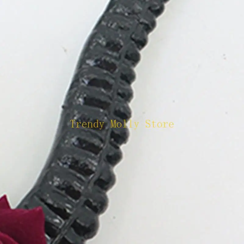 N5KB غطاء رأس أنيق على شكل قرن الشيطان لأزياء الهالوين يتميز بتفاصيل دانتيل دقيقة