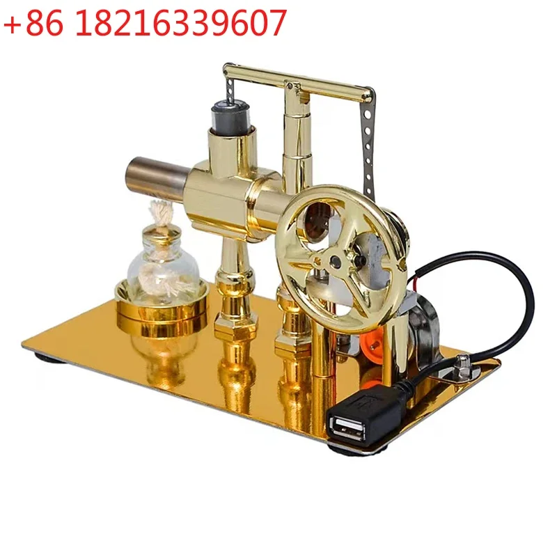 TAO Miniature Stirling Engine Generator Steam Engine Model Physics Experiment Teaching Scientific Production Invention Toy Model
