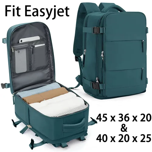 Imagen 1 del producto Easyjet-mochila de cabina para hombre y mujer, bolsa de viaje de 45x36x20, 40x20x25, para ordenador portátil