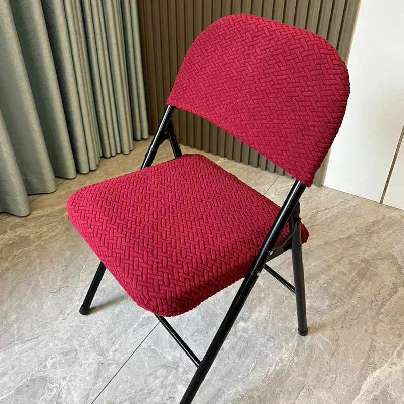 

﻿Split Folding Chair Cover Elastic Conference Office Chair Protector Dustproof Cover Home Backrest Dining Chair Slipcover