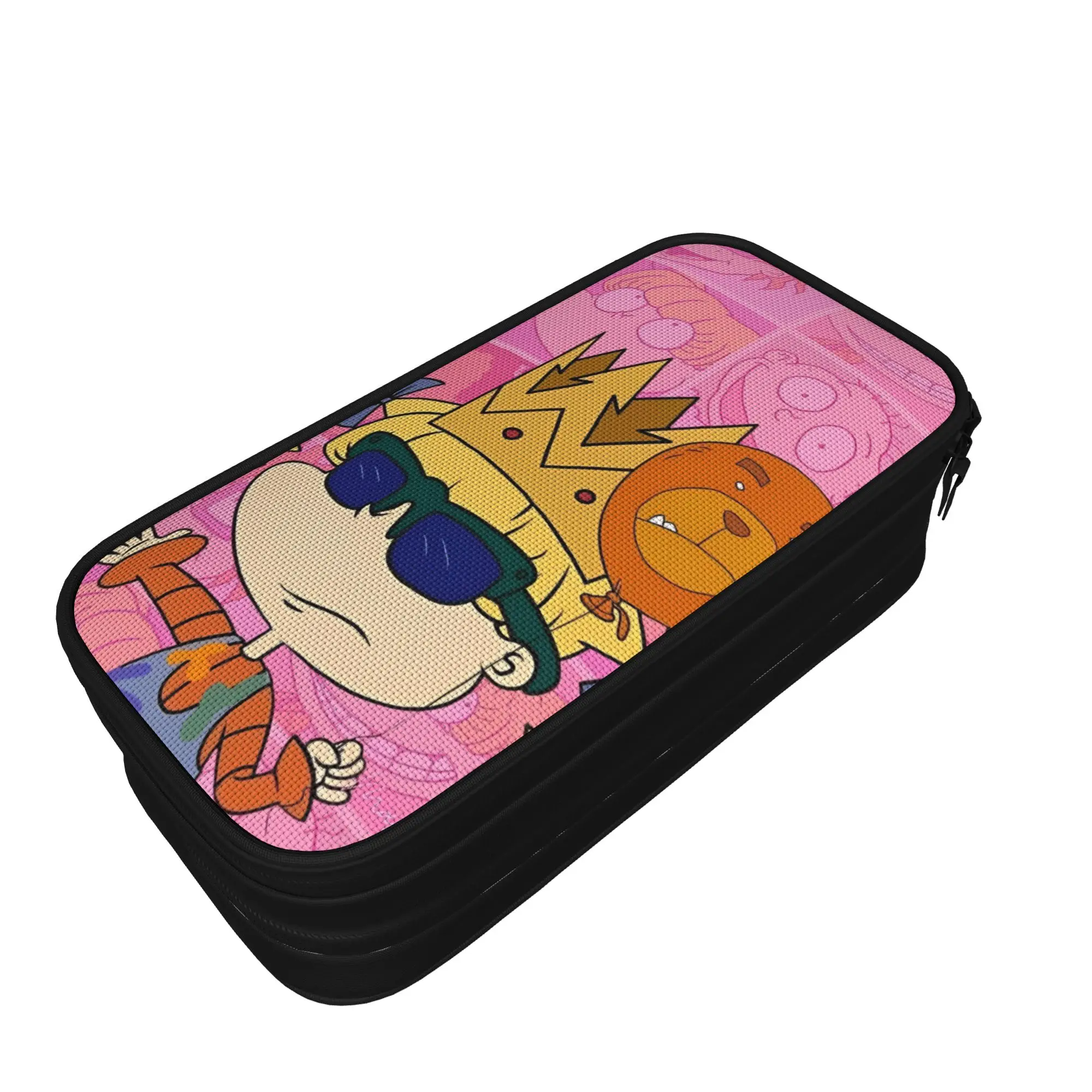 Cool Pencil Case Rugrat Pencil Pouch animated Back To School Pencil Cases Boy Girl Canvas Printed School Supplies