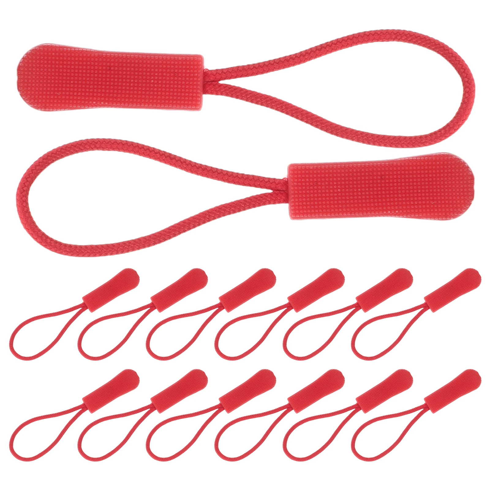 

20pcs Zipper Pulls Removable Antislip Durable Tail Rope Colorful PVC Coat Replacement Garment Accessories Jacket Backpack