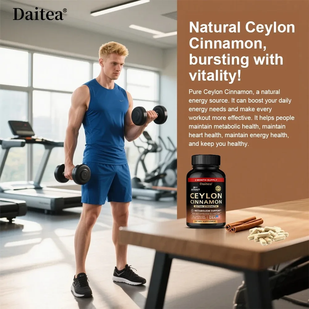 Ceylon Cinnamon Capsules - Antioxidant, Promotes Heart Health and Metabolism, Support The Immune System