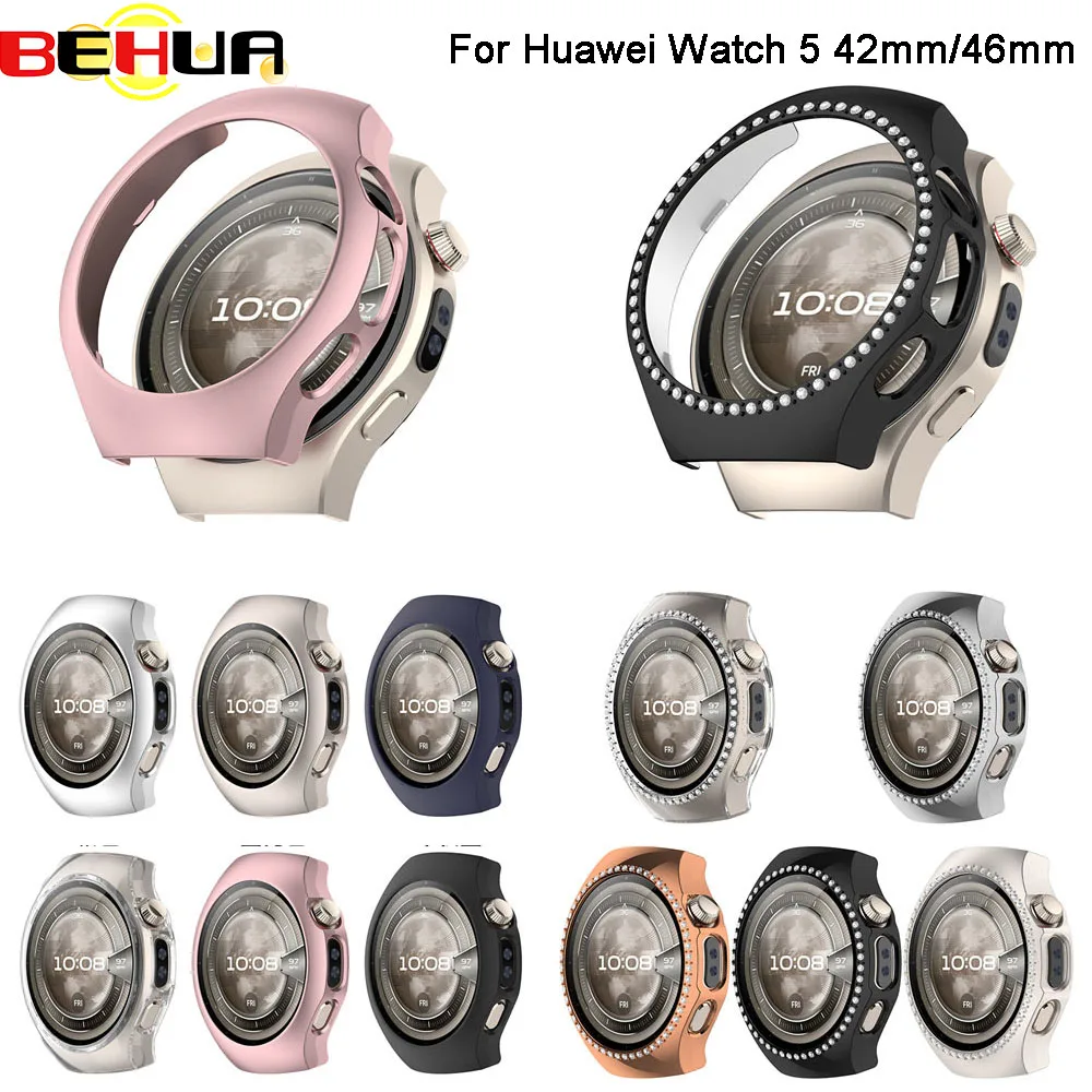 Защитный чехол BEHUA для Huawei Watch GT5 42 мм 46 мм, защитные чехлы для экрана умных часов, аксессуары для корпуса ПК