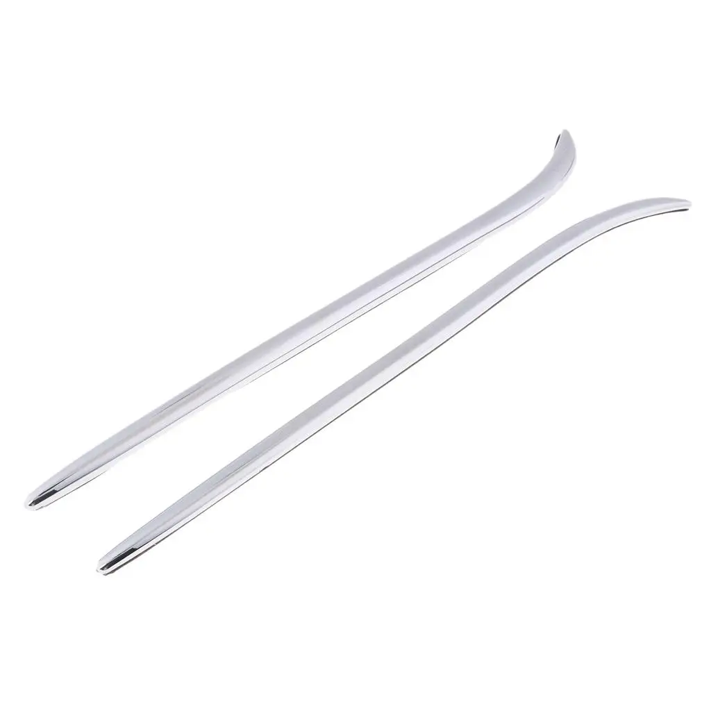 Chrome Front Headlight Eyebrows Trim ABS Plastic Fairing Accent Moulding for Honda Goldwing GL1800 2001-2011