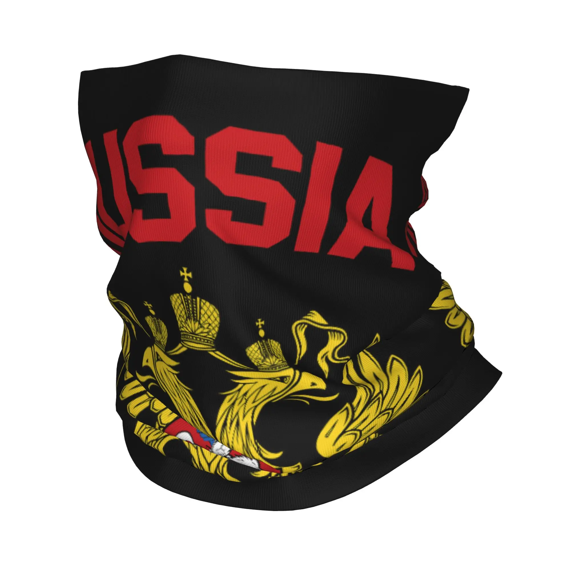 Russian Empire Coat of Arms of Russia Bandana Neck Gaiter UV Protection Face Scarf Cover Women Men Eagle Headwear Tube Balaclava