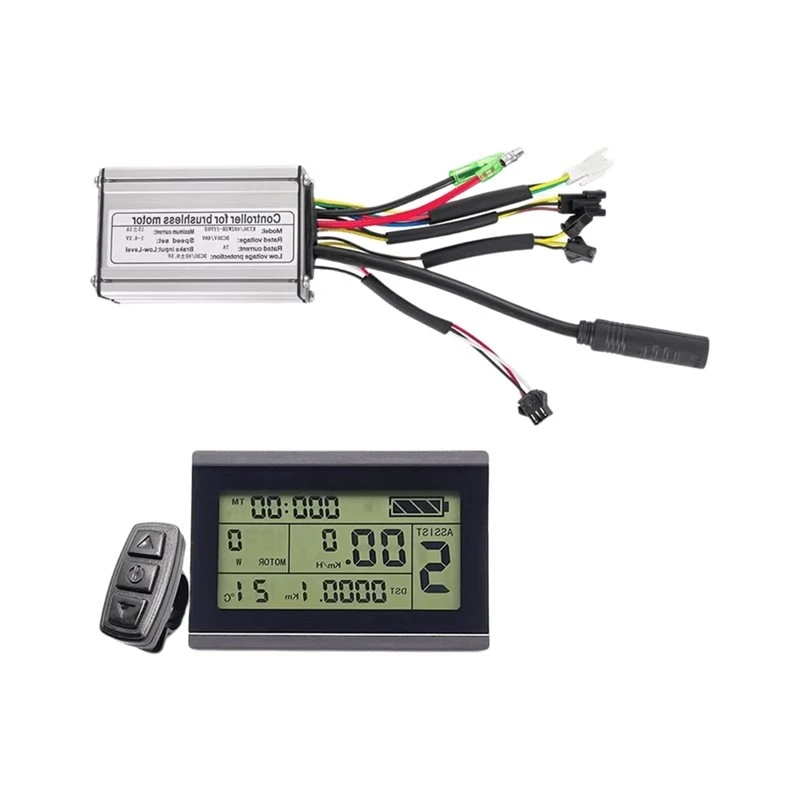 T21C KT Controller Brushless Motor+ KT-LCD3 Display Kit 350W 17A For Electric Bike Accessories For E-Bike Modification Repair