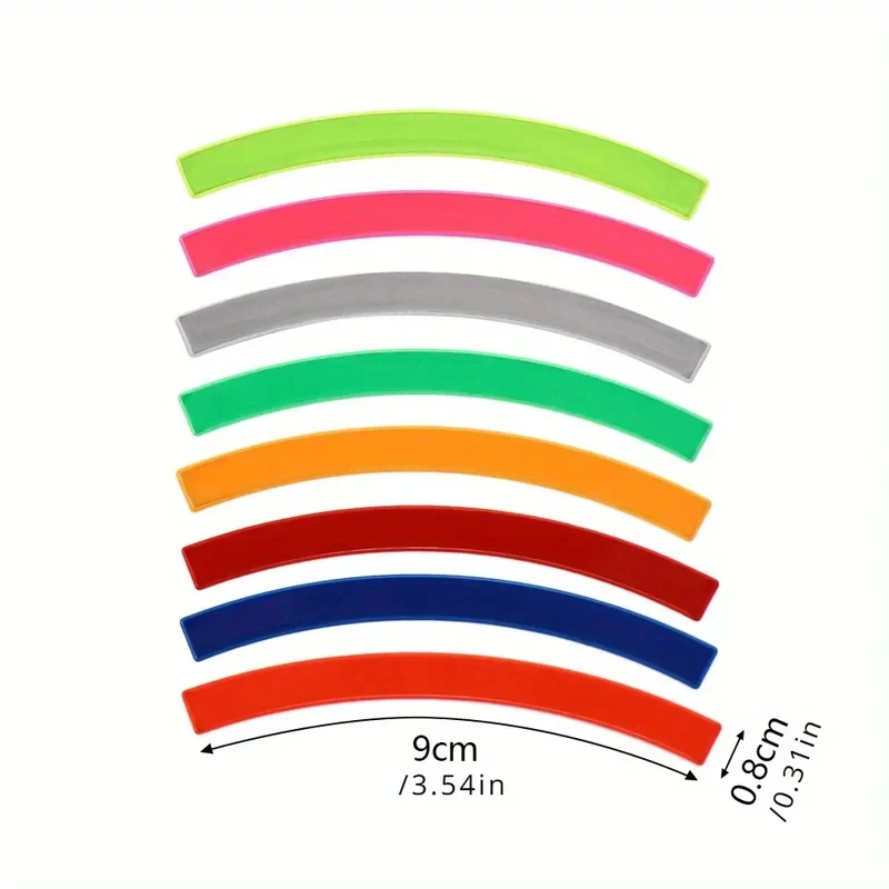 Colored Reflective Tire Sticker Kids Balance Bike Reflective Sticker Wheel Decal Bicycle Accessories