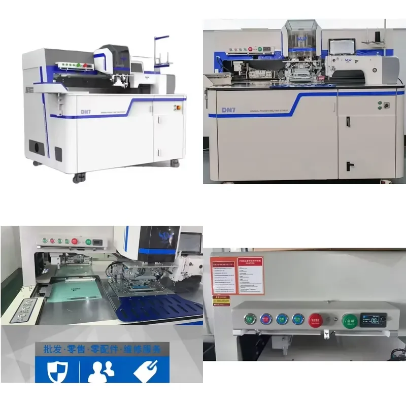 New DN7 Industrial Automatic Bag Opening Sewing Machine for Ironing Jeans Casual Pants Cotton Clothes Apparel