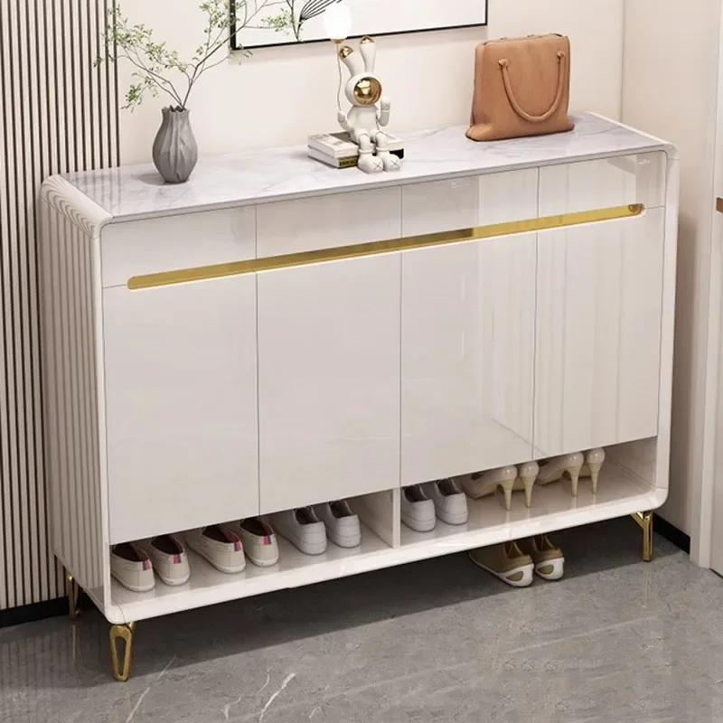 Nordic Entry Shoe Cabinets White Dust Proof Space Saving Luxury Shoe Cabinets Large Closed Sapateiras Furniture Living Room