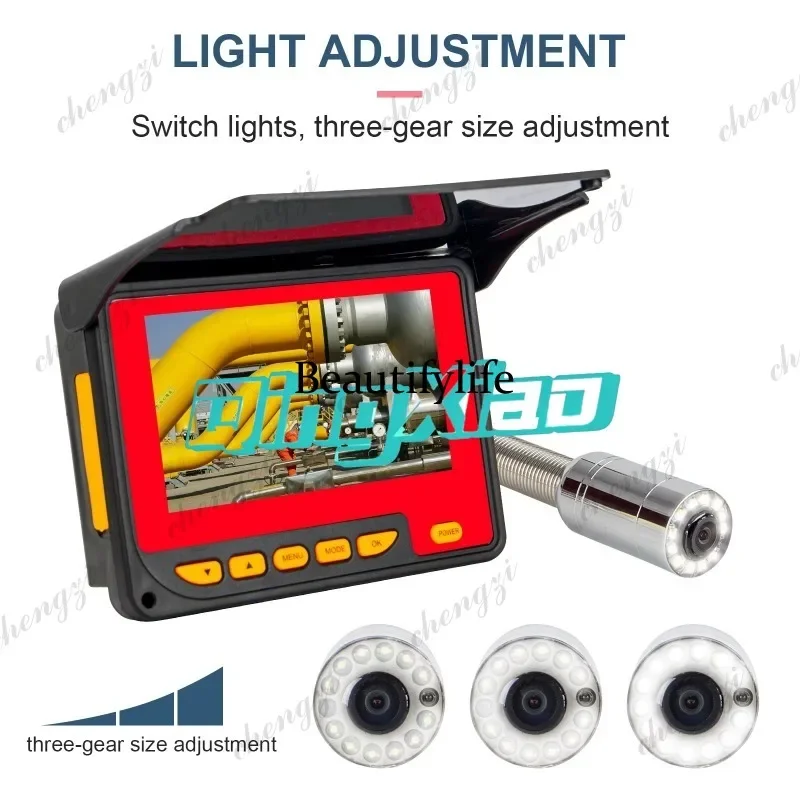 

K182 High Definition Industrial Pipeline Endoscope Waterproof Steering Detector For Sewer Pipe Inspection And Blockage Detection