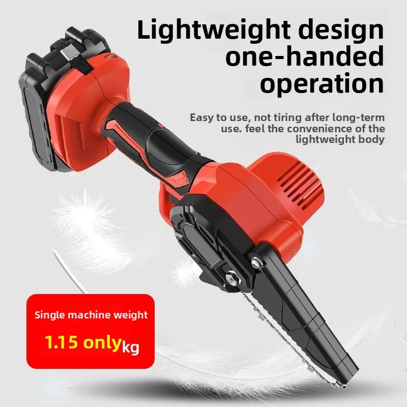 Cordless Mini Chainsaw Portable Electric Handheld Chain Saw for Tree Branch Pruning Wood Cutting